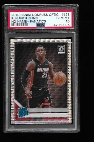 2019 Donruss Optic Fanatics Kendrick Nunn PSA 10