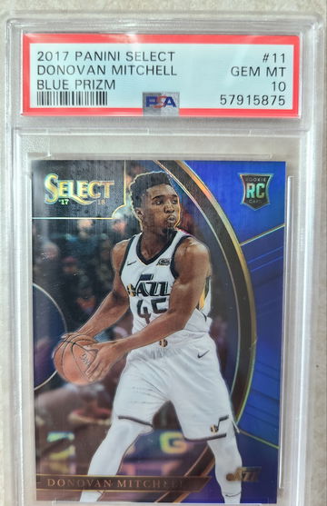 2017 Panini Select Donovan Mitchell Blue Prizm /299