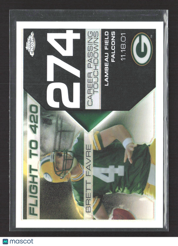 2008 Topps Chrome Flight to 420 Brett Favre #BFC-274 Refractor