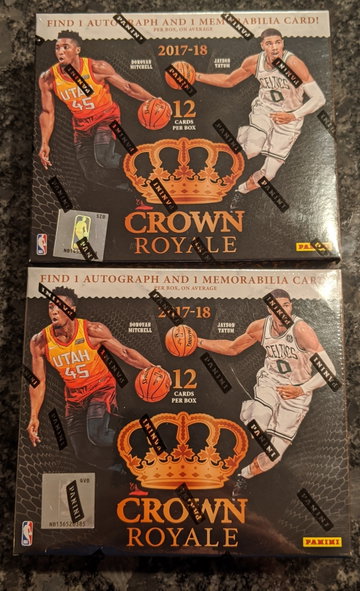2017-18 Panini Crown Royale Hobby Box x2