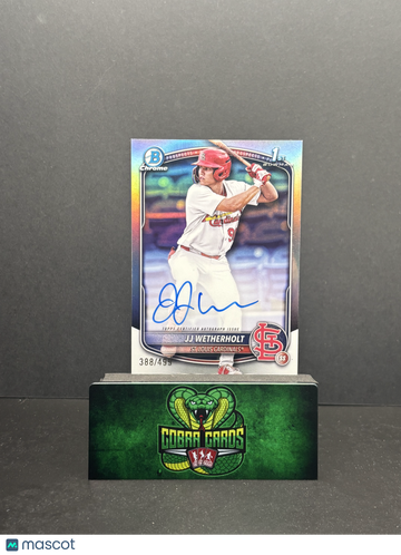 2024 Bowman Chrome JJ Wetherholt #CPA-JW Refractor 388/499