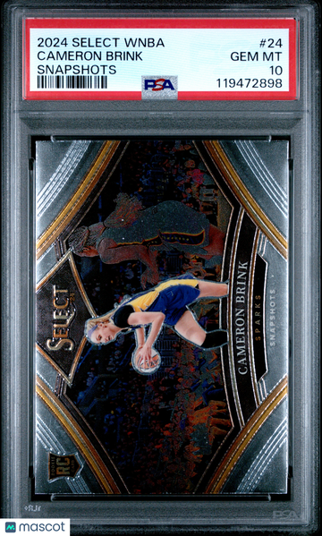 2024 Panini Select WNBA Snapshots Cameron Brink #24 Short Print Nicely Centered Mint Parallel/Variety Rookie Base Set In
