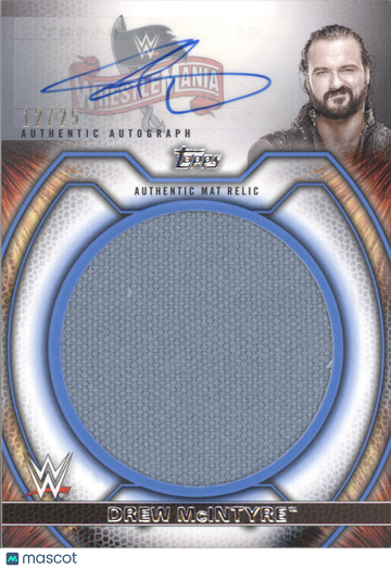 2021 Topps WWE Undisputed Drew McIntyre #M-DM /25 Authentic Mat Relic