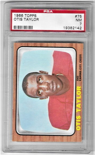 1966 Topps #75 Otis Taylor Rookie Card PSA 7