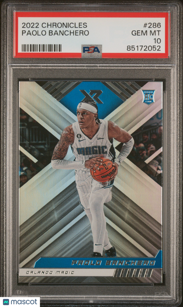 2022 Panini Chronicles Paolo Banchero #286 PSA 10