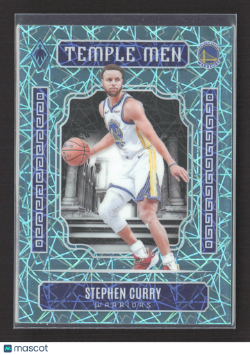 2024 Panini Phoenix Temple Men Stephen Curry #16 Teal Cracked Ice