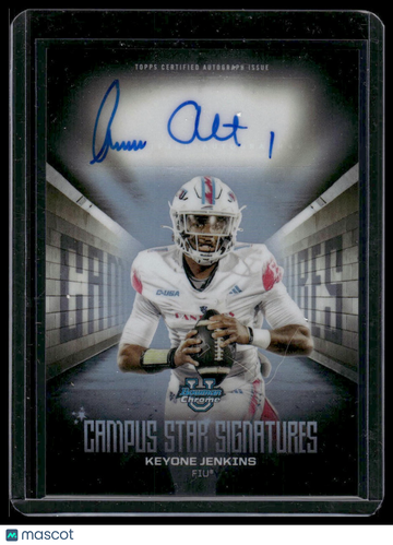 2025 Bowman University Chrome Football Campus Star Signatures Keyone Jenkins #CSS-KJ Topps Certified Autograph Issue Bow