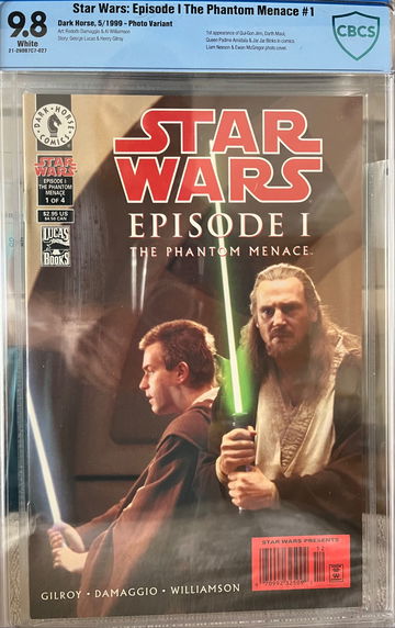Star Wars Episode 1 The Phantom Menace #1 CBCS 9.8 Obi Wan Cover Dark Horse 1999