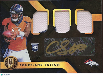 2018 Courtland Sutton Patch Rookie Panini Authentic
