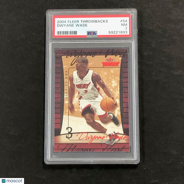 2004 Fleer Throwbacks Dwyane Wade #54 PSA 7