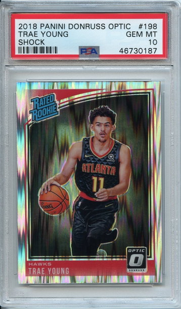Trae Young Optic Shock Rookie PSA 10 NEP