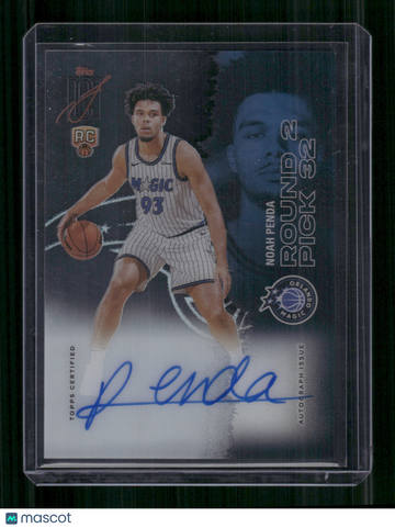 2025 Topps Signature Class Basketball Noah Penda #CCA-NP Auto Acetate