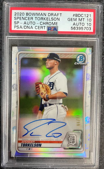Spencer Torkelson Bowman Draft Variation Auto PSA 10 Gem Mint