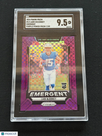 2024 Panini Prizm Ladd Mcconkey #13 Power Rookie SGC 9.5