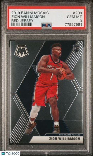 2019 Panini Mosaic Zion Williamson #209 Variation PSA 10