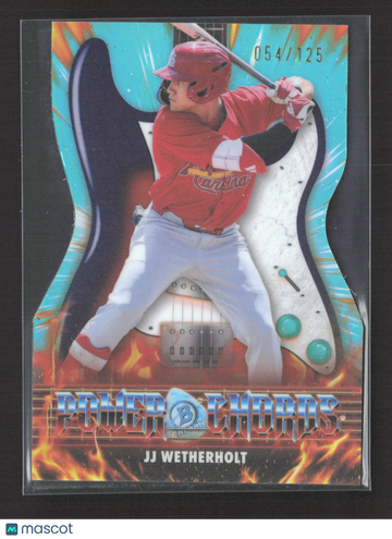 2026 Bowman Power Chords JJ Wetherholt #PC-5 Aqua /125