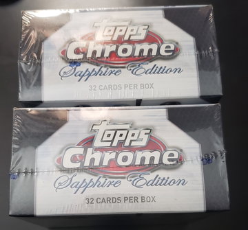 2020 Topps Chrome Sapphire 2 box lot