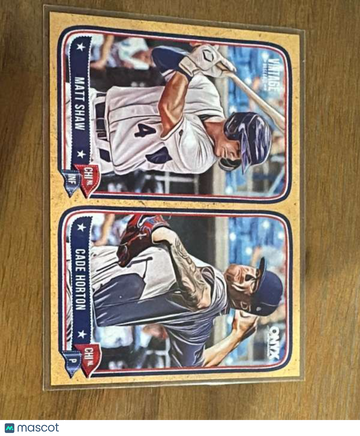 2024 Onyx Vintage - Yellow Bordered Matt Shaw / Cade Horton PR150 #OVMSCH