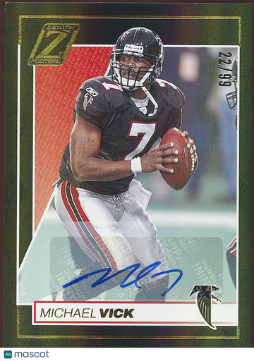Michael Vick 2024 Zenith Auto Autograph Atlanta Falcons 22/99