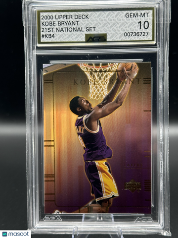 2000 Upper Deck 21st National Set Kobe Bryant #KB4 AGS 10