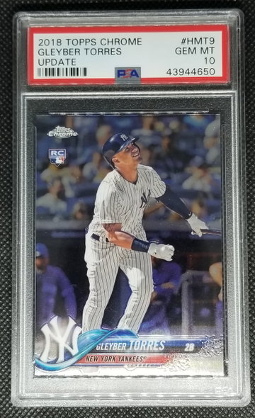 2018 Topps Chrome Gleyber Torres Update RC