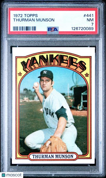 1972 Topps Thurman Munson #441 PSA 7