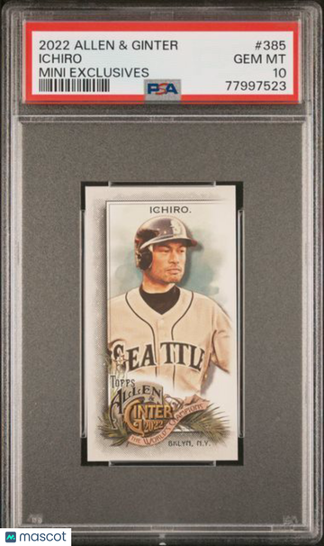 2022 Topps Allen & Ginter Ichiro #385 Mini Exclusives PSA 10