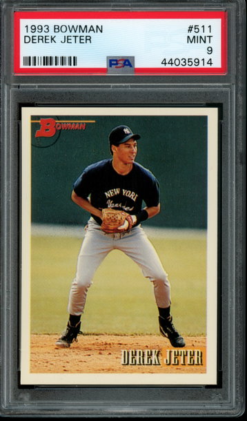1993 Bowman #511 Derek Jeter ROOKIE PSA Mint 9