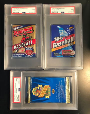 1993 Upper Deck Topps Bowman Packs PSA 9 Series 1 2
