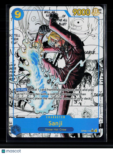 2024 Bandai One Piece Wings of the Captain Sanji Holo SEC Manga Alternate Art