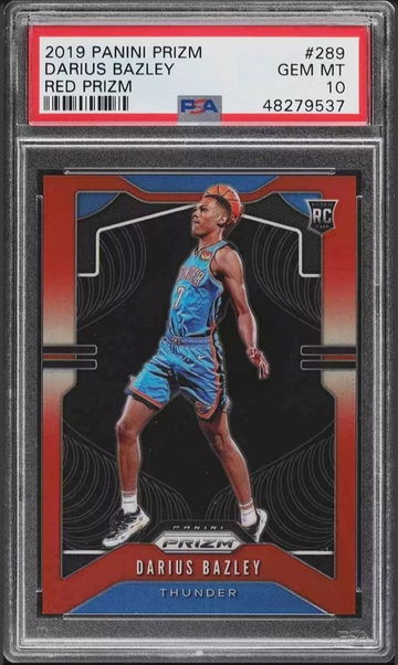 Darius Bazley 2019 Red Prizm /299 RC PSA 10