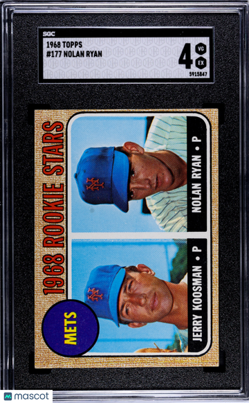 1968 Topps Nolan Ryan #177 SGC 4