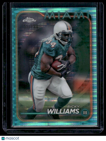2024 Topps Chrome Ricky Williams #110 Aqua Refractor SN