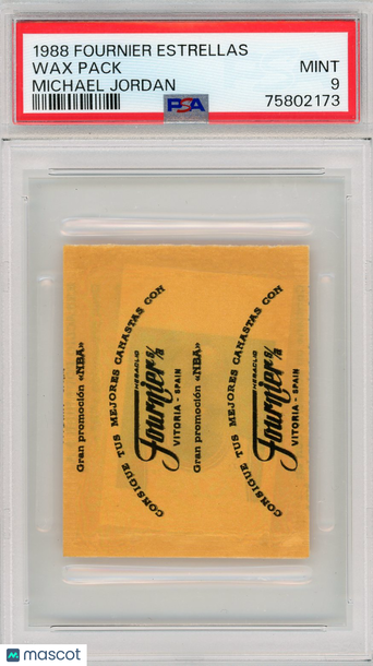 1988 Fournier Estrellas Wax Pack Wax Pack Michael Jordan PSA 9