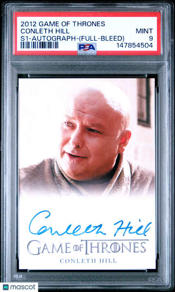 2012 Game Of Thrones Season 1-Autograph Conleth Hill S1 (Full Bleed) PSA 9