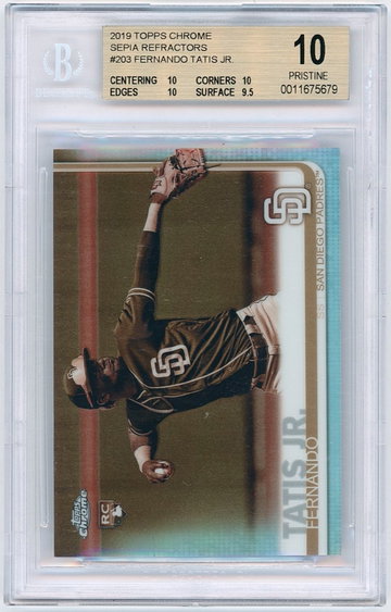 Fernando Tatis Jr 2019 Topps Chrome Sepia Refractor