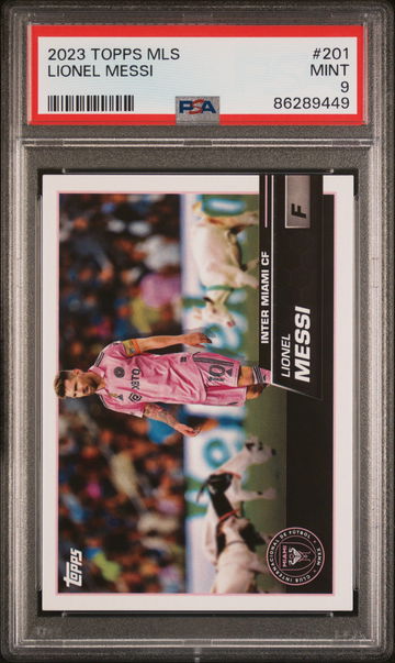 2023 TOPPS MLS GOAT VARIATION LIONEL MESSI SSP #201 PSA 9