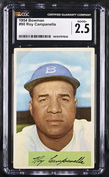 1954 BOWMAN ROY CAMPANELLA #90 CGC 2.5 BS.C1.40