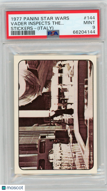 1977 Panini Stickers Star Wars (Italy) Vader Inspects The.. . #144 PSA 9