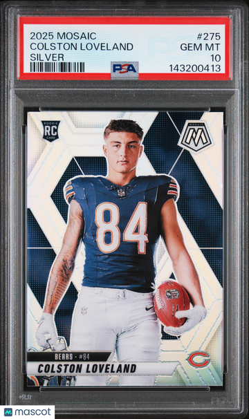 2025 Panini Mosaic Colston Loveland #275 Silver PSA 10