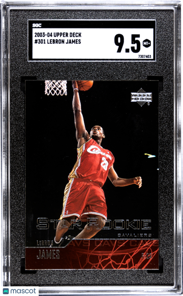 2003 Upper Deck Star Rookie LeBron James #301 SGC 9.5