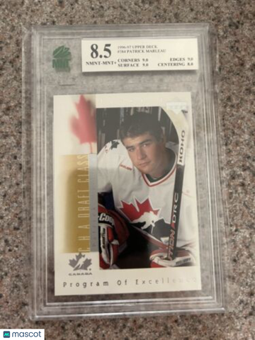 1996-97 Upper Deck Patrick Marleau #384 Rookie MNT 8.5