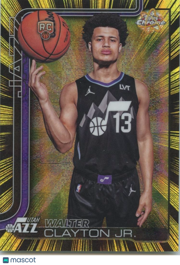 Walter Clayton Jr. 2025-26 Topps Chrome Rookie Chrome Topps Utah Jazz