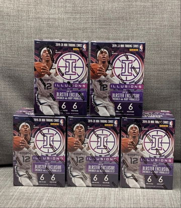 2019-20 Illusions Basketball Blaster Box Lot - 5 Boxes