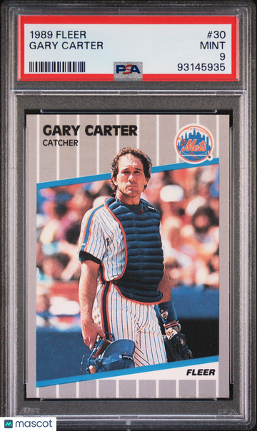 1989 Fleer Gary Carter #30 PSA 9
