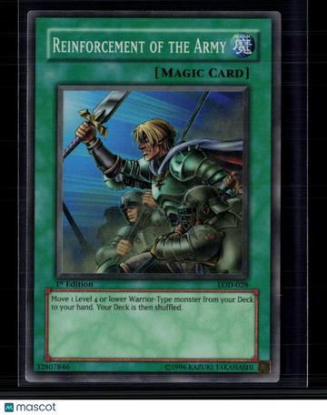 2003 Konami Yu-Gi-Oh! Legacy of Darkness Reinforcement of the Army 1st Edition