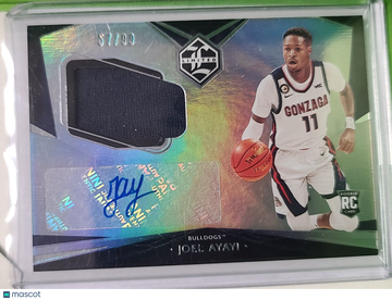 2021 Panini Chronicles Draft Picks Joel Ayayi #LA-JAY Limited Rookie Jersey Autograph AU,MEM,SN