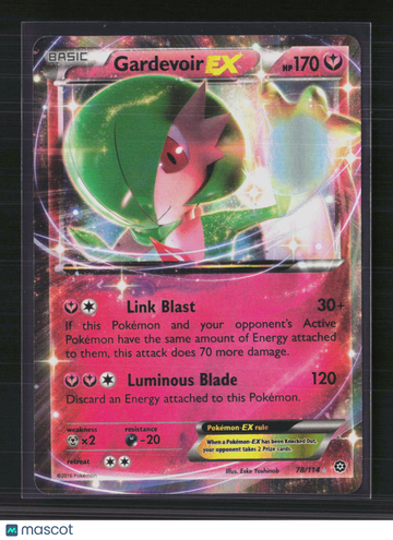 Pokemon 2016 Steam Siege Gardevoir EX #78/114