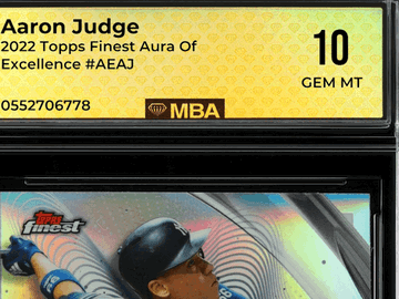 2022 Topps Finest Aura of Excellence Aaron Judge #AEAJ MBA 10