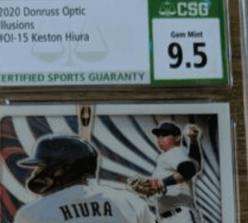 2020 Illusions Keston Hiura #OI-15 CSG 9.5